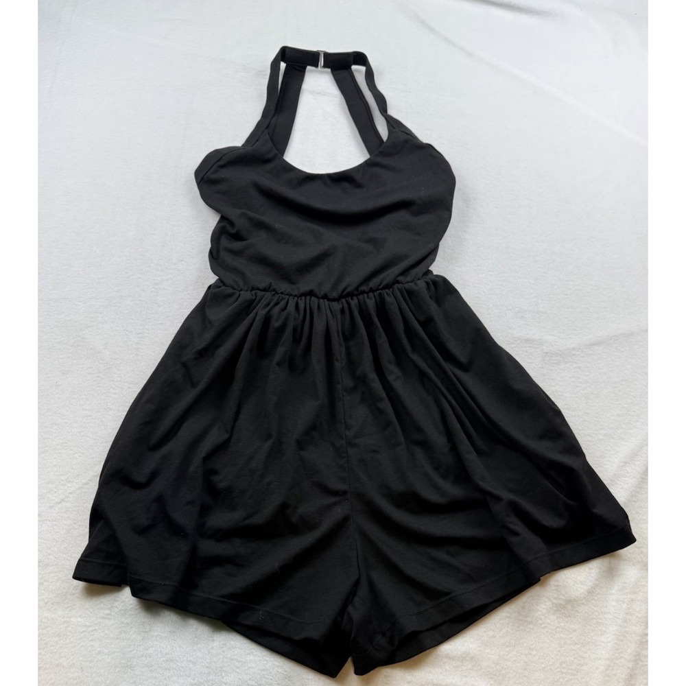 HALARA Pocket 2-in-1 Romper-Easy Peezy Edition M Black Lined Knit NWT
